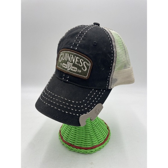 Guinness Men’s Embroidered Trucker Cap with Bottle Opener One size adjustable‎ - Picture 1 of 8